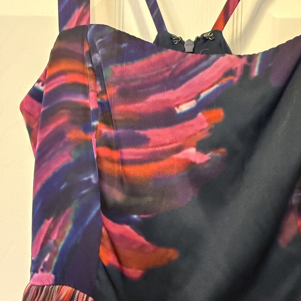 Anthropologie x Hutch Avani Tiered Maxi Dress Purple Pink Tulle Size 4 EUC - Picture 15 of 15